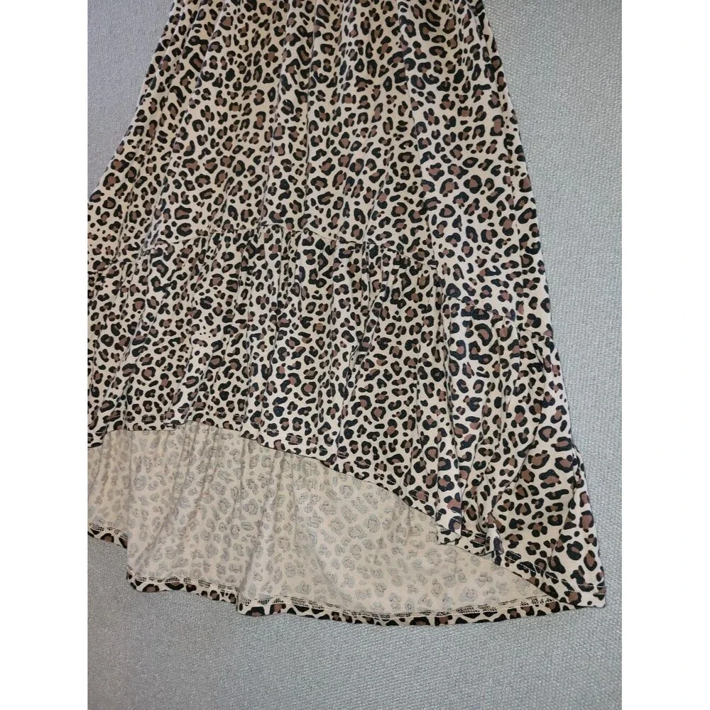 The Children's Place Size Large Leopard Animal Print Tank Top Dress